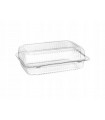 RECTANGULAR CAKE HINGED CONTAINER 240x172x88 rPET 1000 pieces - Guillin Alipack Container ALI41C rPET