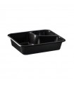 Heat seal container two-section black 800/200 PP 1000 units - Guillin Maptipack MAPCT22717845DC