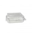 Square confectionery/cake container 231x228x73 rPET 1000 units - Guillin Container Alipack 2055PETC