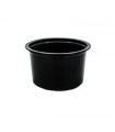 Runder Behälter für Soßen 80 ml PP schwarz 1000 Stück - Guillin Delipack Behälter D-7080C