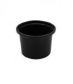 Runder Behälter für Soßen 100 ml PP schwarz 1000 Stück - Guillin Delipack Behälter D-7100C