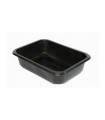 Heat seal container 187x137x50 850 ml black PP 1000 units - Guillin Container Maptipack W1/602D