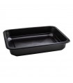 Heat seal container 227x178x40 1000 ml black PP 1000 units - Guillin Container Maptipack W1/620D