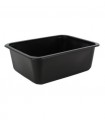 Heat seal container  227x178x33 900 ml black PP 1000 units - Guillin Container Maptipack W1/624D