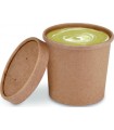 Soup container 350 ml paper 1000 pieces - Guillin Servipack SC350CARK