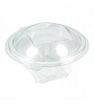 Round salat container with lid SLR500C 500 ml rPET  1000 units - Guillin Sekipack