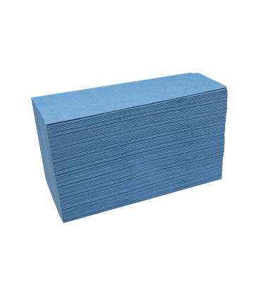 Folded paper hand towel V-Fold - 362200 Katrin Basic Hand Towel Zig Zag Blue