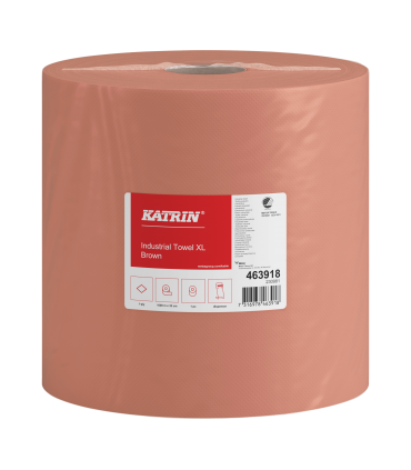 Czyściwo przemysłowe papierowe - 463918 Katrin Industrial Towel XL Brown Low Pallet