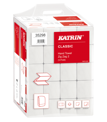 Handtuchpapier V-Falz - 35298 KATRIN CLASSIC ZIG ZAG 20X200, HANDY PACK