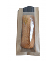 Gray (Brown) paper bread bag 200*70/150*400 Window 1000 pieces